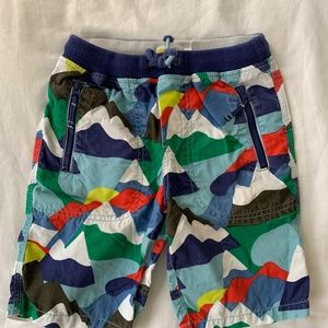 Mini Boden Shorts - colorful camo